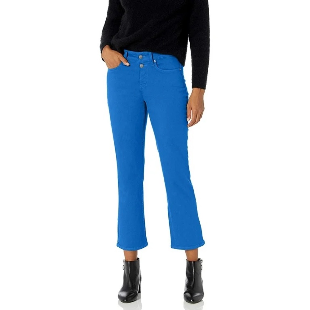 NEW NYDJ Women’s‎ Marilyn Ankle Jeans with Slit Blue Harbour Straight Fit Size 0